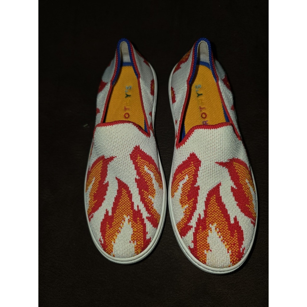 Rothy's flame shoes sneakers slip ons size big kids 2